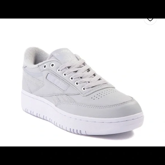 Womens Reebok Club C Double Athletic Shoe - Gray - Picture 7 of 7